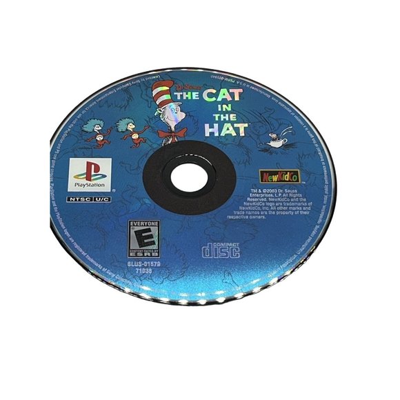 Dr. Seuss The Cat in the Hat Playstation PS1 System Game Black Label -TESTED - Picture 2 of 2